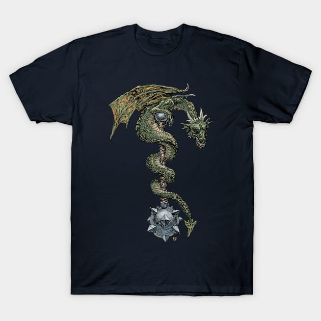 Dragon Mace T-Shirt by justas_vebra